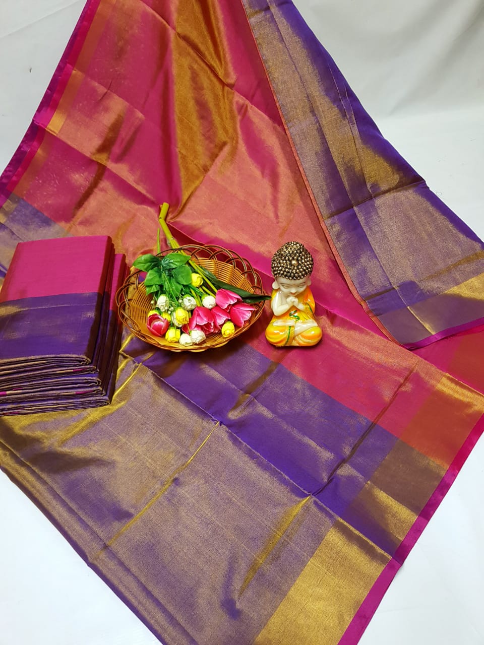Pure Uppada Pattu Tissue Silk Saree USA